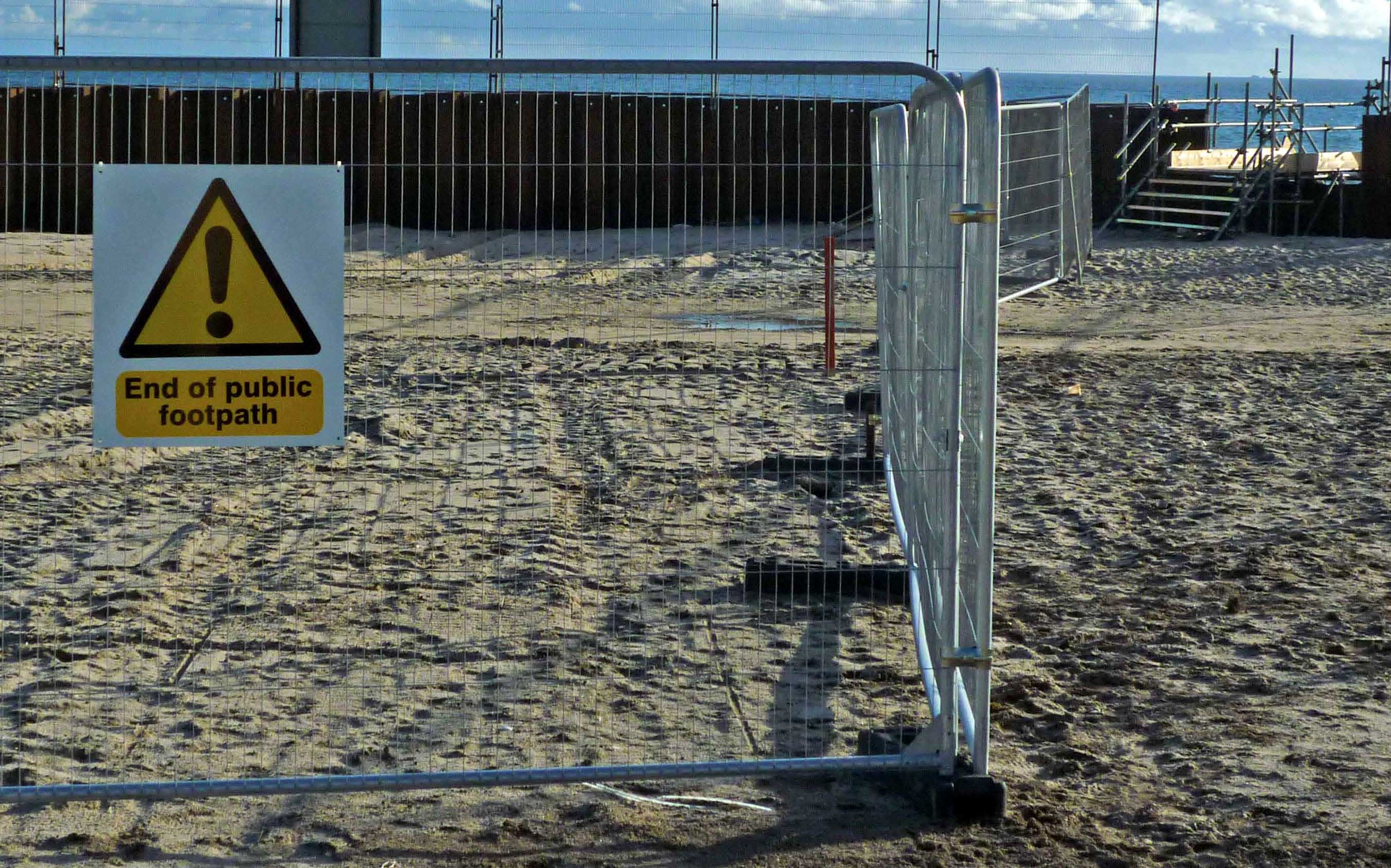 New path for the beach